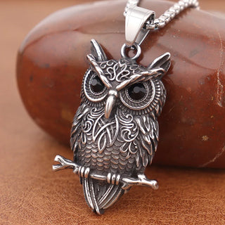 Pendentif Collier Hibou Vintage Wisdom