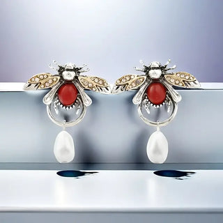 Boucles d'oreilles Vintage Abeille