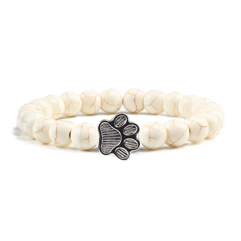 Bracelet Patte Perlé – Design en Pierre Naturelle