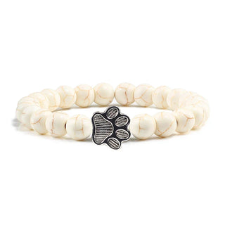 Bracelet Patte Perlé – Design en Pierre Naturelle