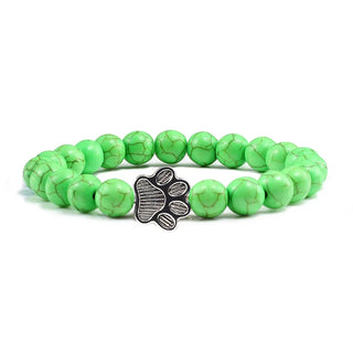 Bracelet Patte Perlé – Design en Pierre Naturelle