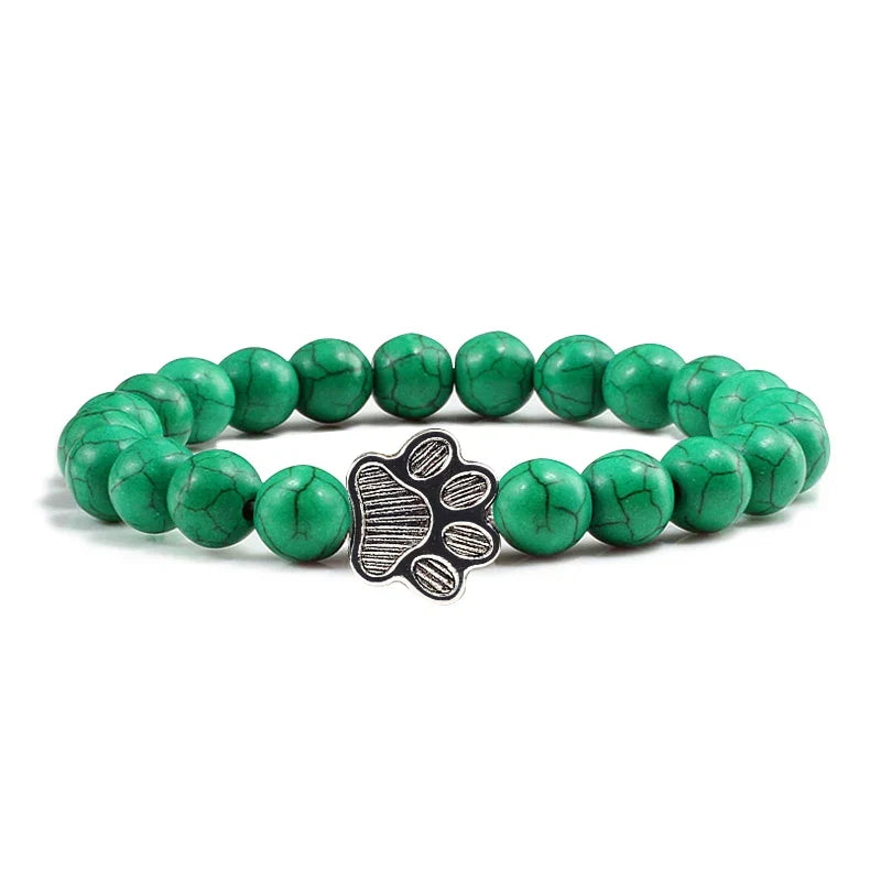 Bracelet Patte Perlé – Design en Pierre Naturelle