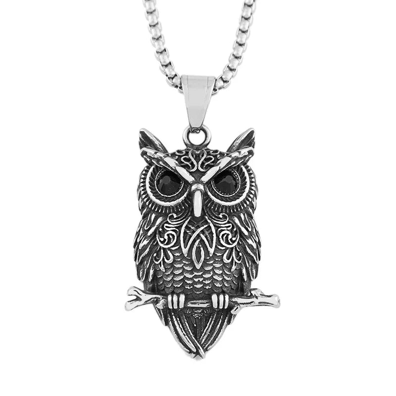 Pendentif Collier Hibou Vintage Wisdom