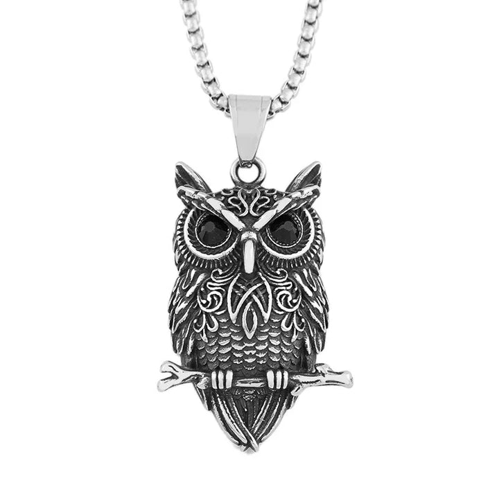 Pendentif Collier Hibou Vintage Wisdom