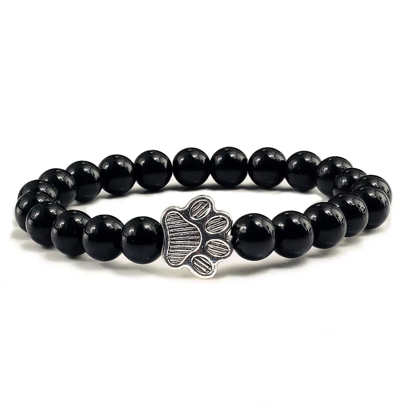 Bracelet Patte Perlé – Design en Pierre Naturelle