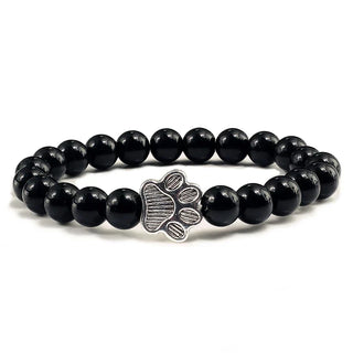 Bracelet Patte Perlé – Design en Pierre Naturelle
