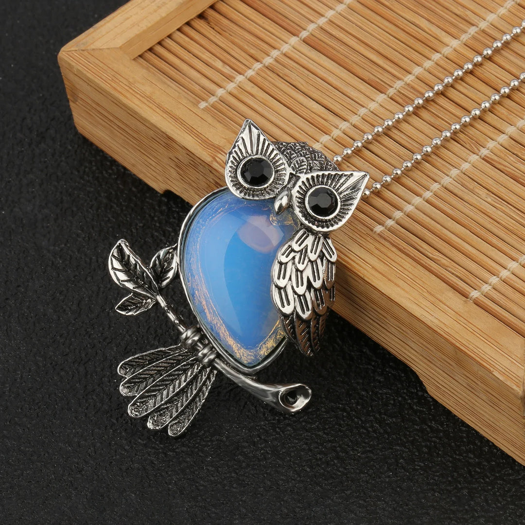 Pendentif Sagesse Hibou en Cristal