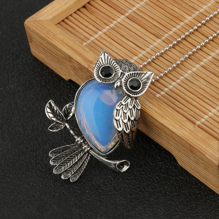 Pendentif Sagesse Hibou en Cristal