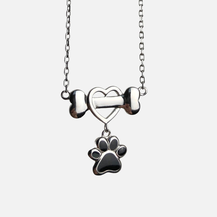 Collier Dainty en Acier Inoxydable avec Patte de Chien