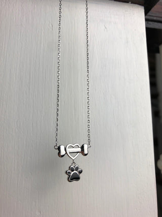 Collier Dainty en Acier Inoxydable avec Patte de Chien