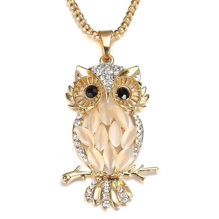 Collier de Chouette Dorée