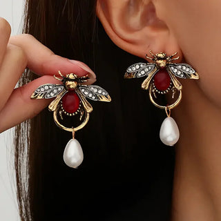 Boucles d'oreilles Vintage Abeille