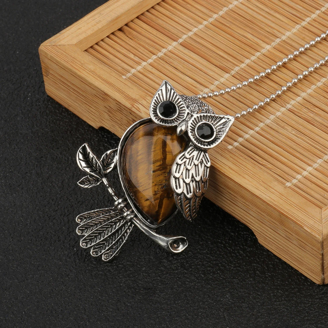 Pendentif Sagesse Hibou en Cristal