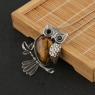 Pendentif Sagesse Hibou en Cristal
