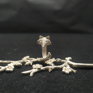 Bague Renard Argentée pour Femmes