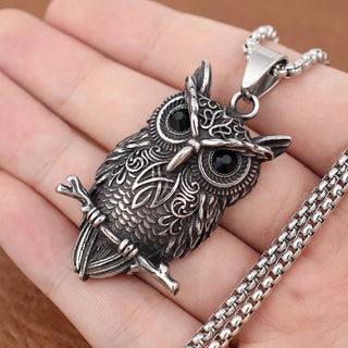 Pendentif Collier Hibou Vintage Wisdom