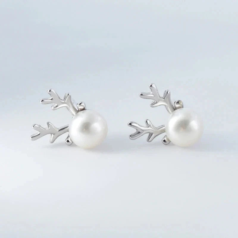 Boucles d'oreilles en perles de renne