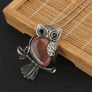Pendentif Sagesse Hibou en Cristal
