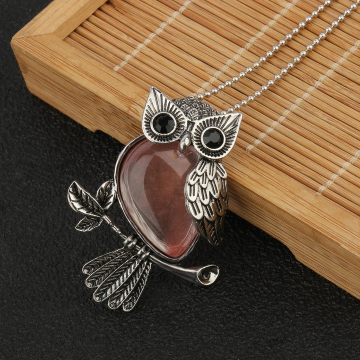 Pendentif Sagesse Hibou en Cristal