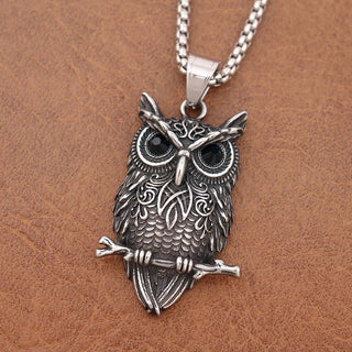 Pendentif Collier Hibou Vintage Wisdom
