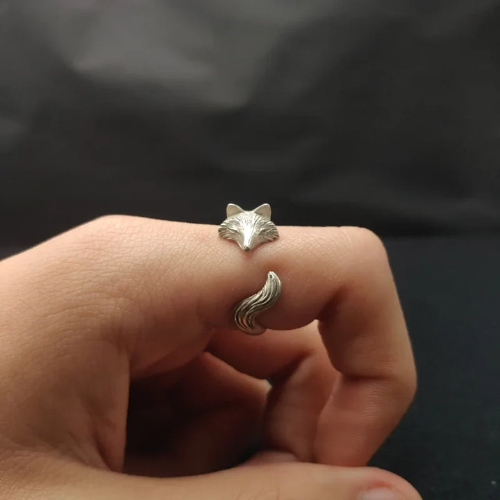 Bague Renard Argentée pour Femmes