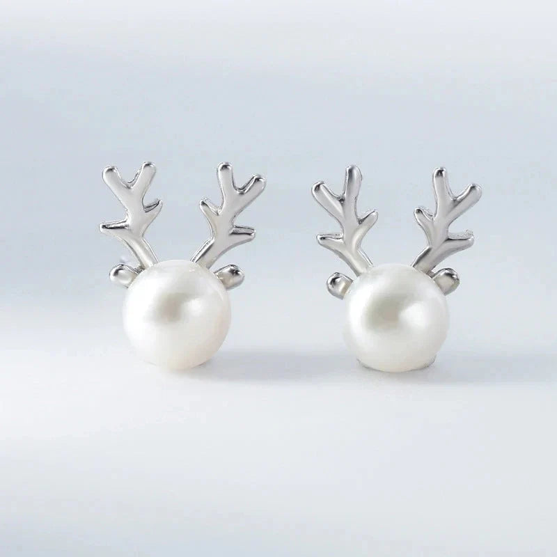 Boucles d'oreilles en perles de renne