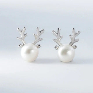 Boucles d'oreilles en perles de renne