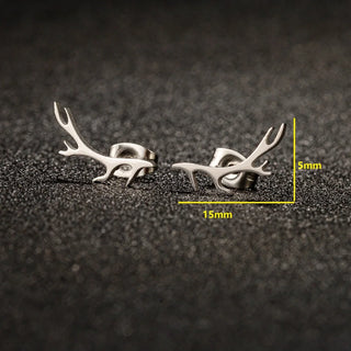 Boucles d'oreilles en bois de cerf