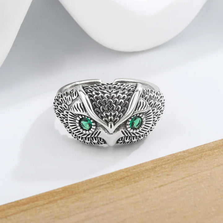Bague Hibou en Argent Sterling