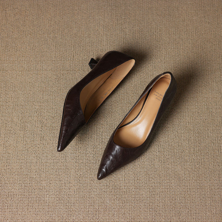 Michèle™ | Escarpins Élégants à Talon Bas