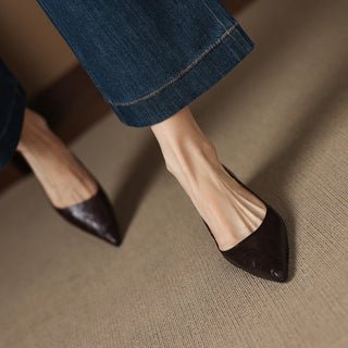Michèle™ | Escarpins Élégants à Talon Bas