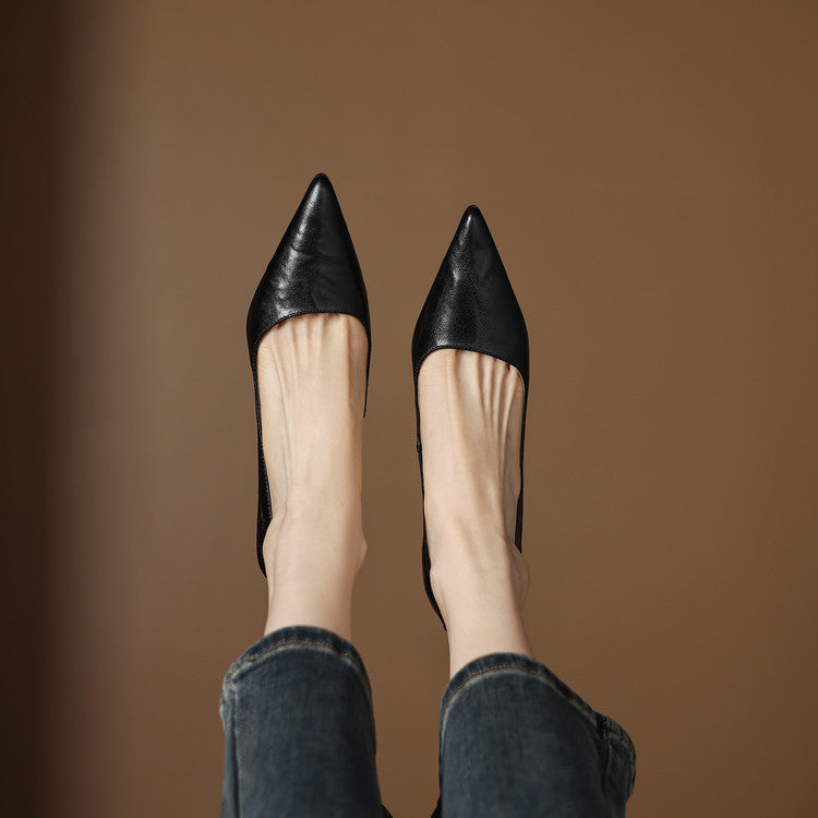 Michèle™ | Escarpins Élégants à Talon Bas