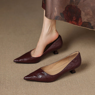 Michèle™ | Escarpins Élégants à Talon Bas