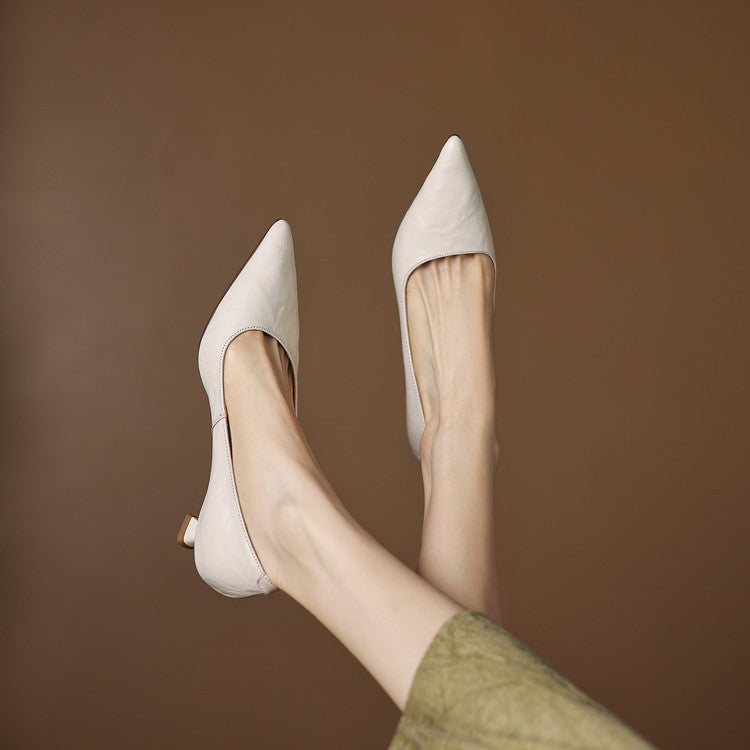 Michèle™ | Escarpins Élégants à Talon Bas