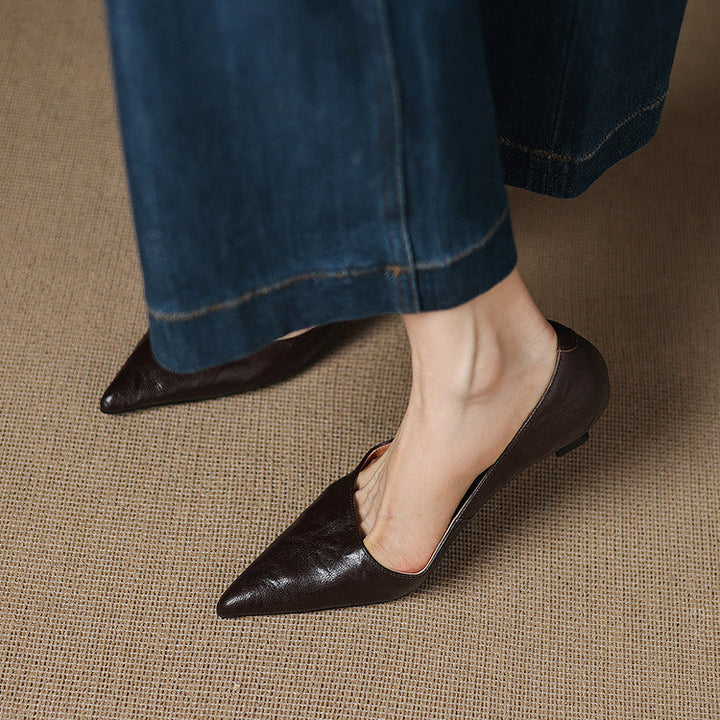 Michèle™ | Escarpins Élégants à Talon Bas