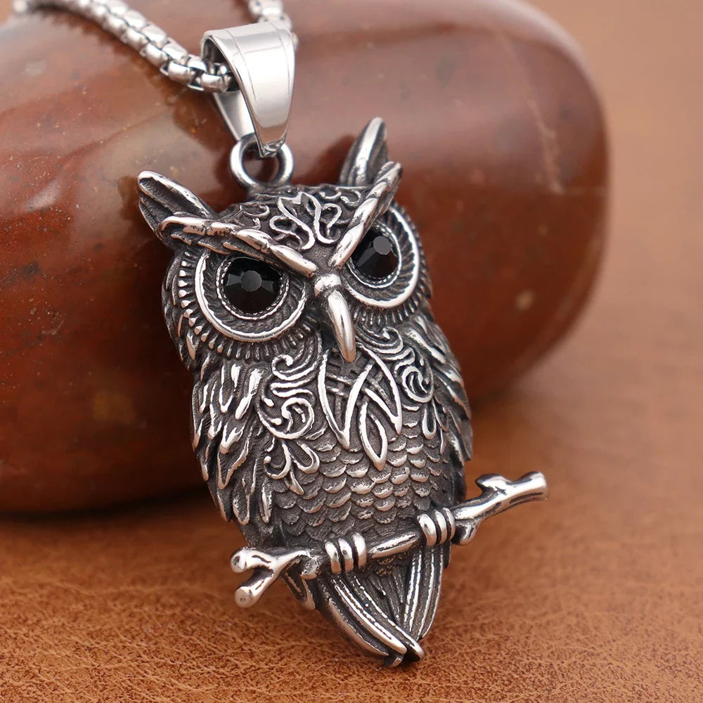 Pendentif Collier Hibou Vintage Wisdom