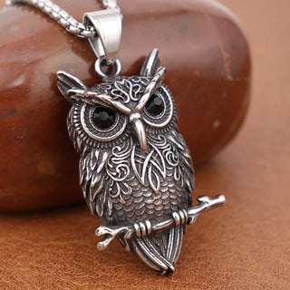 Pendentif Collier Hibou Vintage Wisdom
