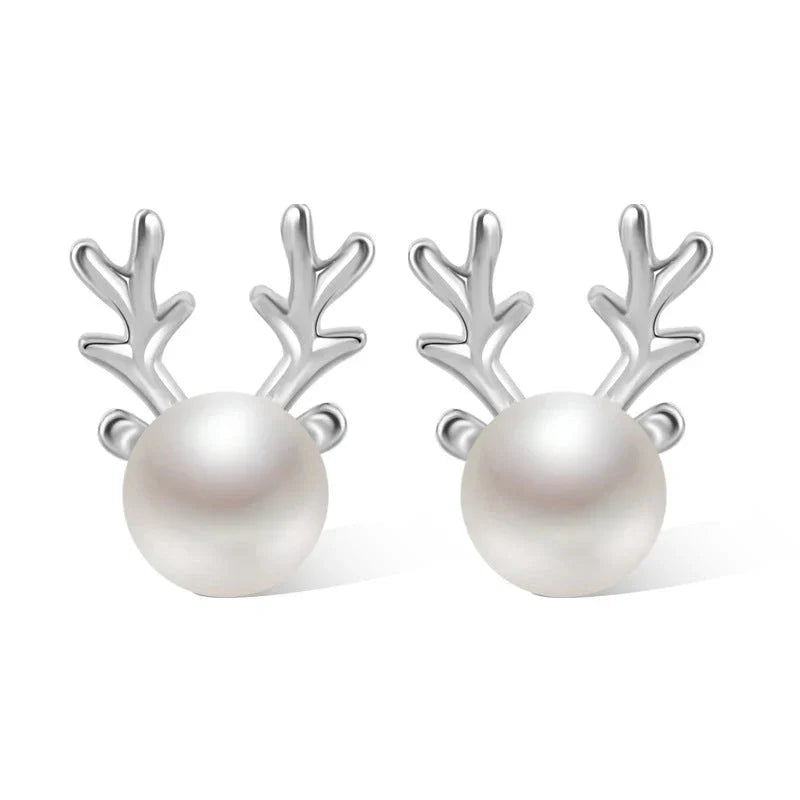 Boucles d'oreilles en perles de renne