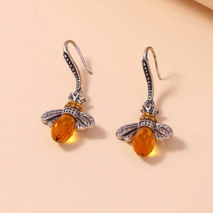 Collier et Boucles d'Oreilles Vintage Abeille