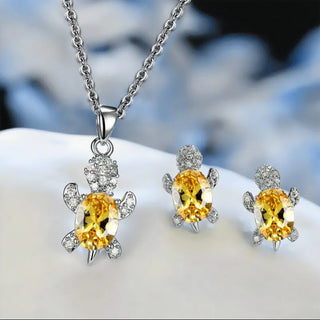 Collier de Tortue de Mer Magnifique avec Boucles d'Oreilles Bonus – Offre Limité