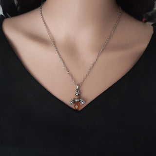 Collier et Boucles d'Oreilles Vintage Abeille