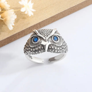 Bague Hibou en Argent Sterling