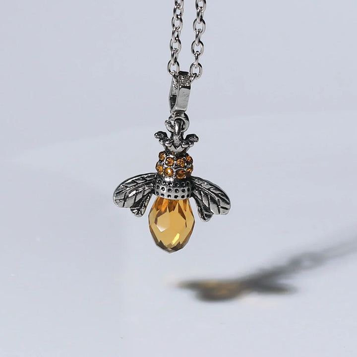 Collier et Boucles d'Oreilles Vintage Abeille