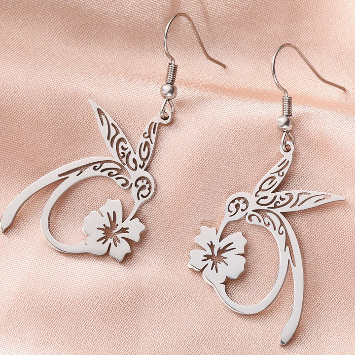 Boucles d'oreilles en acier inoxydable Esprit Colibri