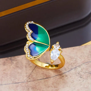 Bague Rêves de Papillon Bleu