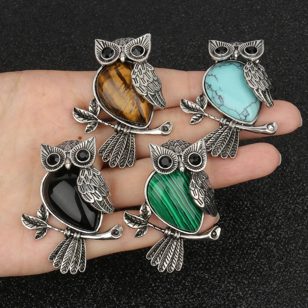 Pendentif Sagesse Hibou en Cristal