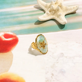 Bague Déclaration Coquillage Étoile de Mer