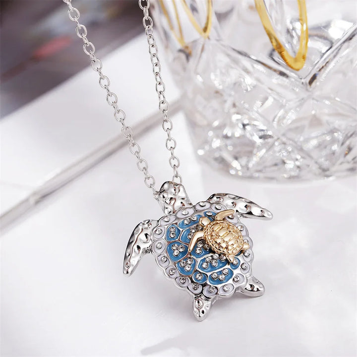 Pendentif Tortue de Mer - Argent Vintage