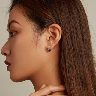 Boucles d'oreilles Pattes Colorées en Argent Sterling