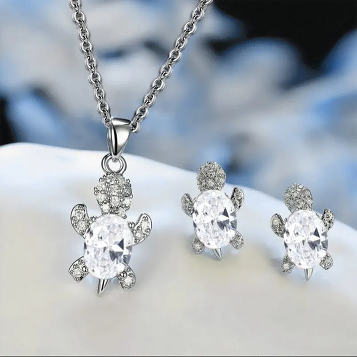 Collier de Tortue de Mer Magnifique avec Boucles d'Oreilles Bonus – Offre Limité